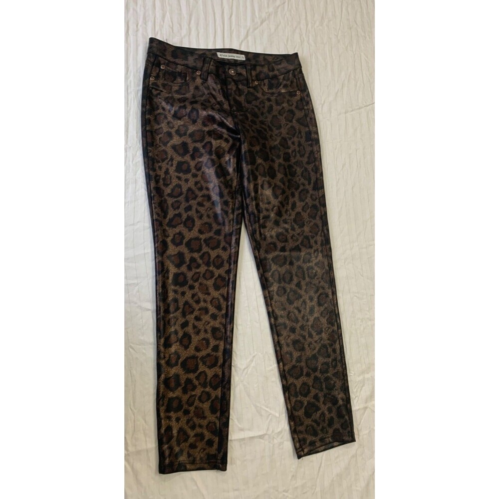 CIELO JEANS WOMENS ANIMAL PRINT PANTS SKINNY SIZE S